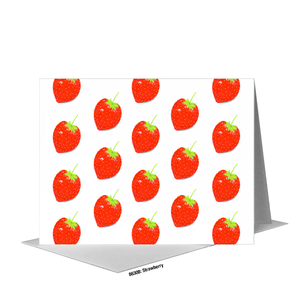 Strawberry, Greeting Card (#8630B)