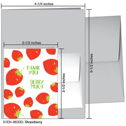 Strawberry, Greeting Card (8630D), Enclosure, printedcanvas.com