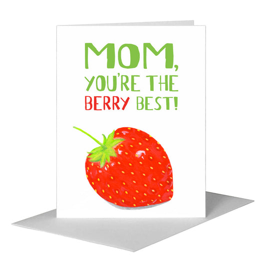 Strawberry, Greeting Card (#8630P) A2 Card Front, www.printedcanvas.com