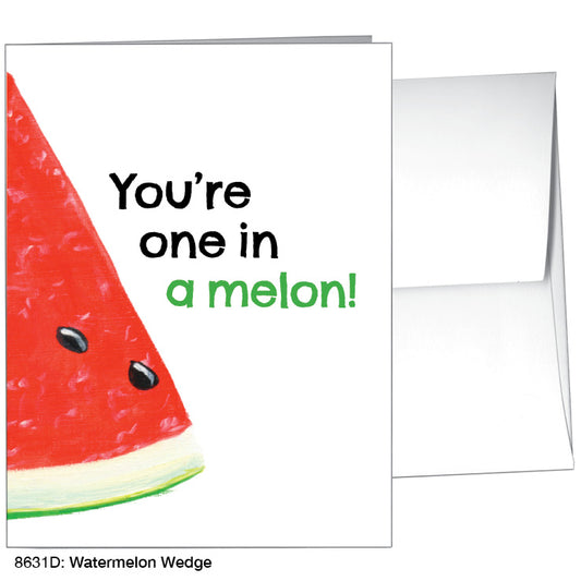 Watermelon Wedge, Greeting Card (8631D), A2 Card Front, www.printedcanvas.com