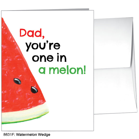 Watermelon Wedge, Greeting Card (8631F), A2 Card, www.printedcanvas.com
