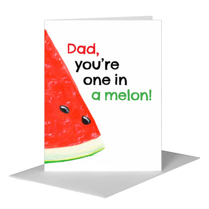 Watermelon Wedge, Greeting Card (#8631F), A2 Card Front, www.printedcanvas.com