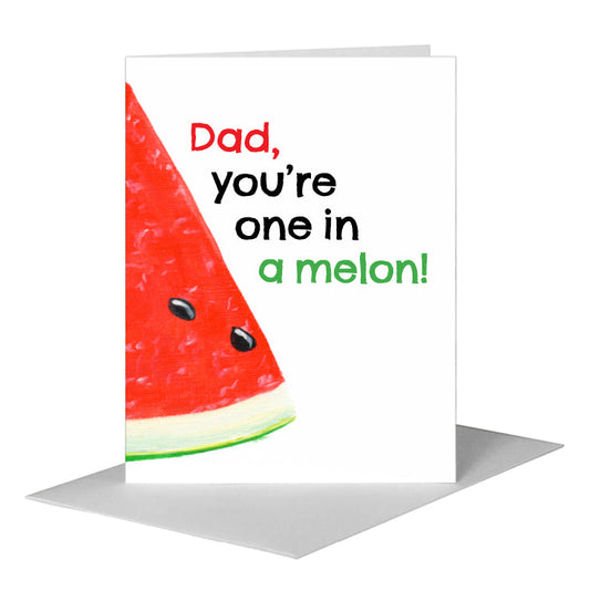 Watermelon Wedge, Greeting Card (#8631F) A2 Card Front, www.printedcanvas.com