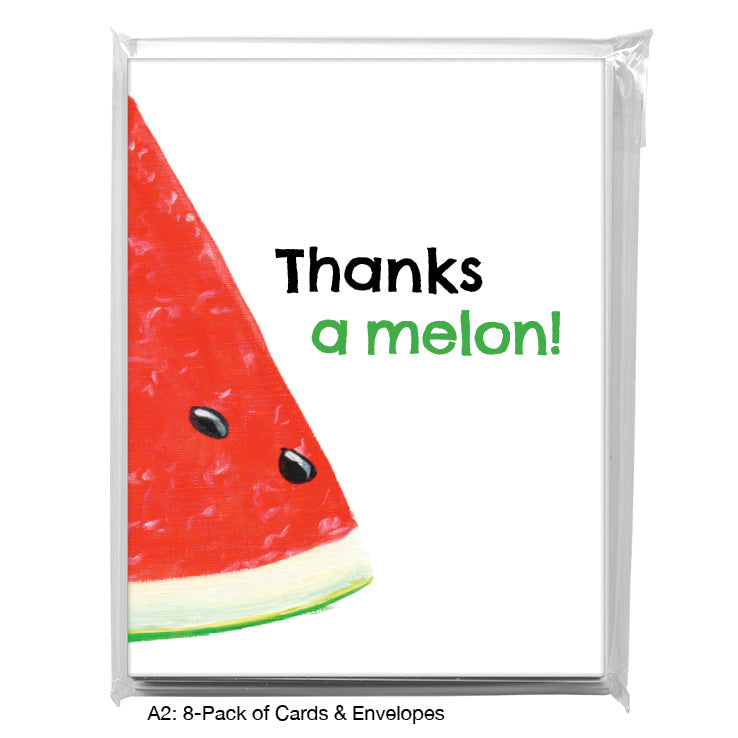 Watermelon Wedge, Greeting Card (8631G)