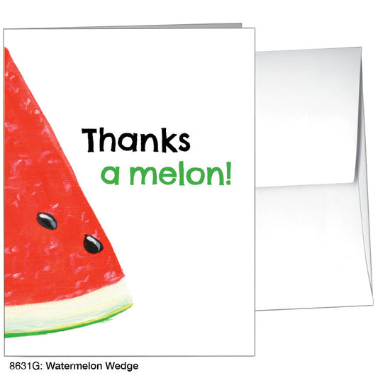 Watermelon Wedge, Greeting Card (8631G)