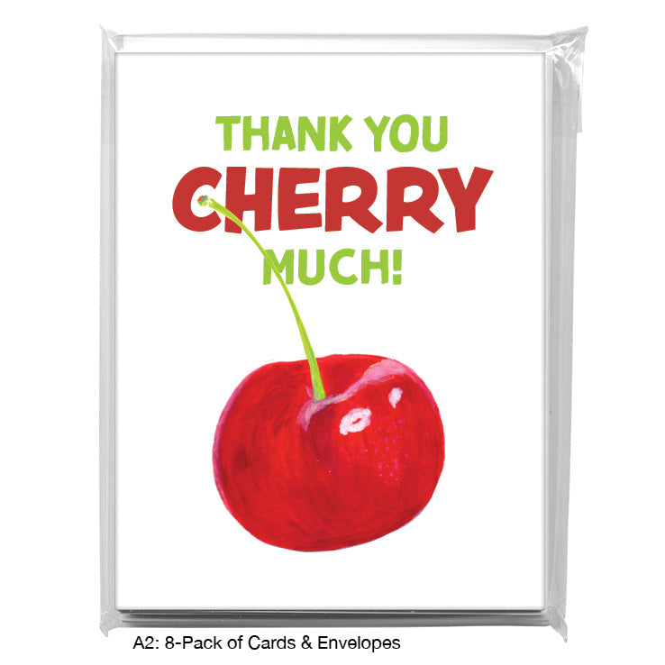 Cherry, Greeting Card (8632G), A2 Card 8-Pack, www.printedcanvas.com