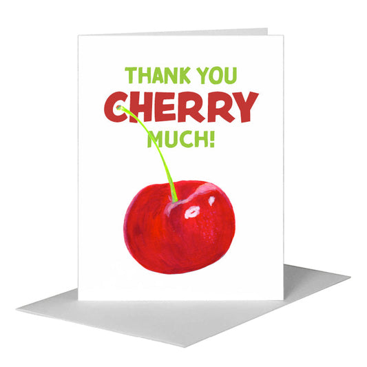 Cherry, Greeting Card (#8632G) A2 Card Front, www.printedcanvas.com