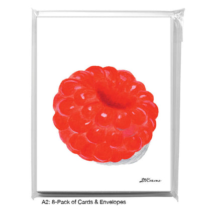 Raspberry, Greeting Card (#8634A), 8-Pack, www.printedcanvas.com