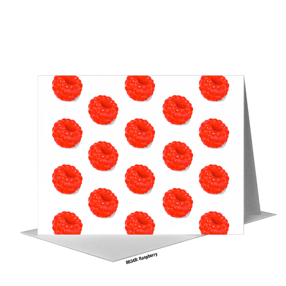 Raspberry, Greeting Card (#8634B)