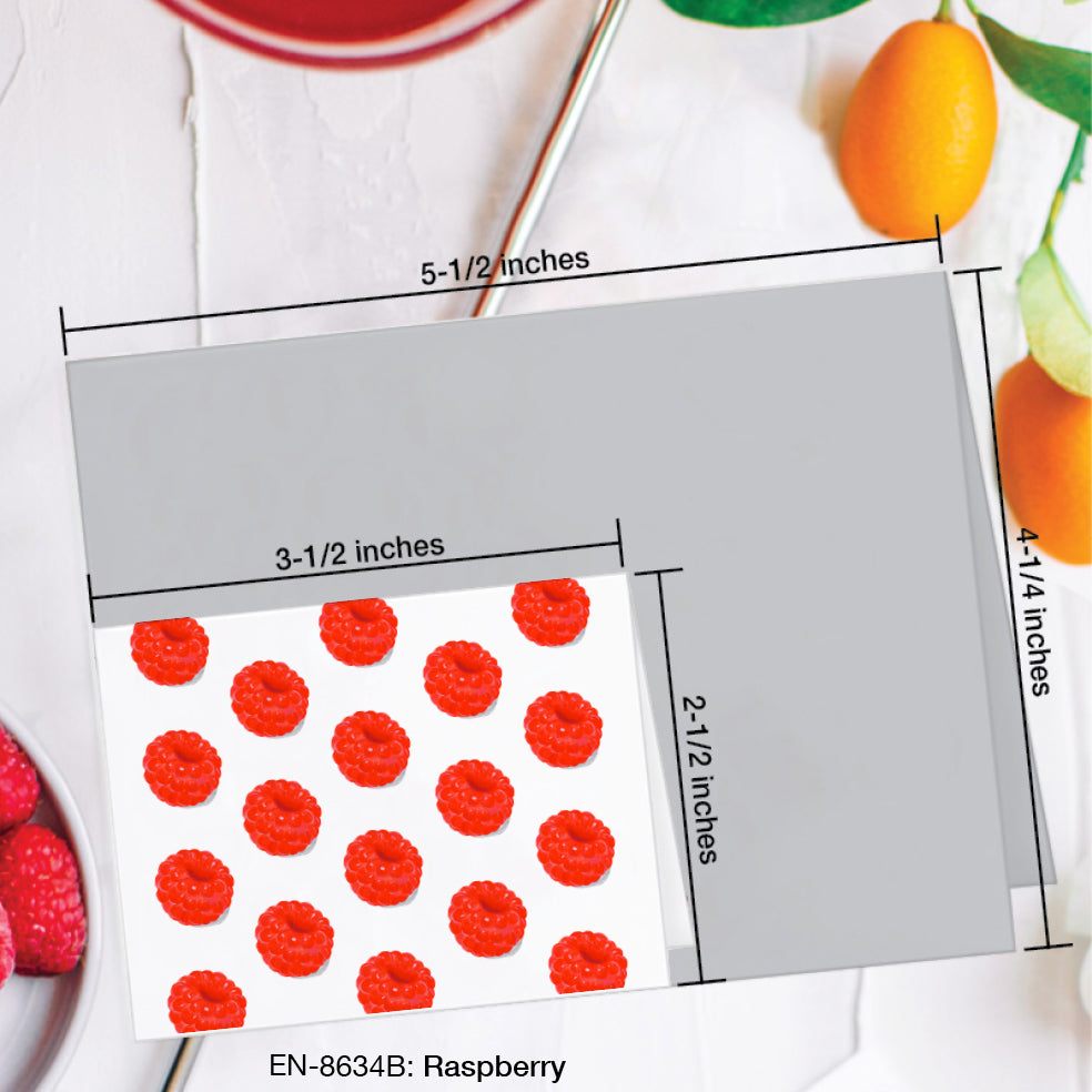 Raspberry, Greeting Card (#8634B)