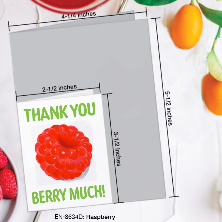 Raspberry, Greeting Card (#8634D)