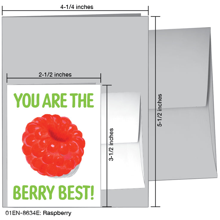 Raspberry, Greeting Card (#8634E)