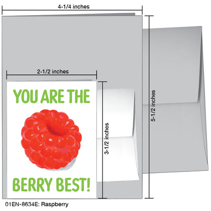 Raspberry, Greeting Card (#8634E)