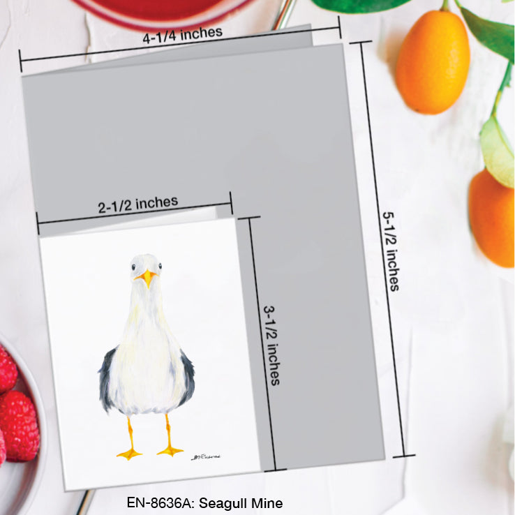 Seagull, Greeting Card (#8636A)