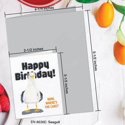 Seagull, Greeting Card (#8636E)