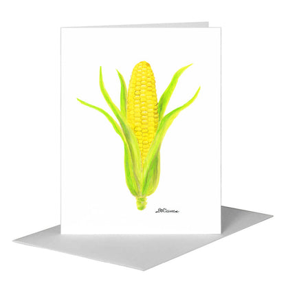 Corn, Greeting Card (#8637A) A2 Card Front, www.printedcanvas.com
