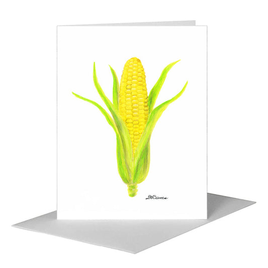 Corn, Greeting Card (#8637A) A2 Card Front, www.printedcanvas.com