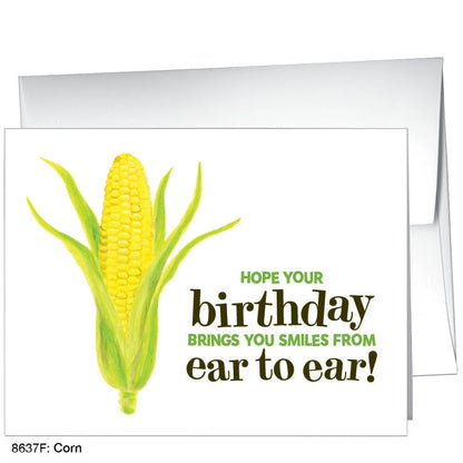 Corn, Greeting Card (8637F), A2 Card, www.printedcanvas.com