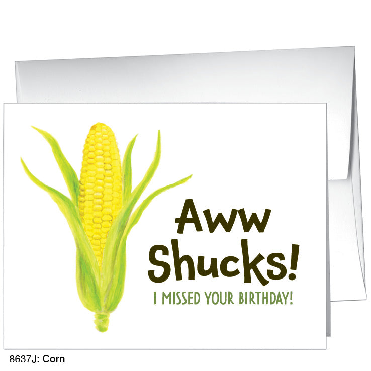 Corn, Greeting Card (8637J), A2, printedcanvas.com