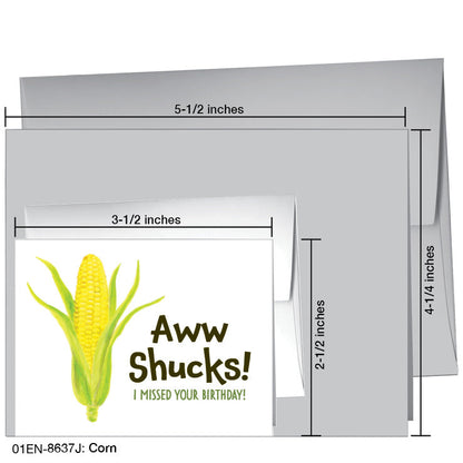 Corn, Greeting Card (8637J), Enclosure, printedcanvas.com