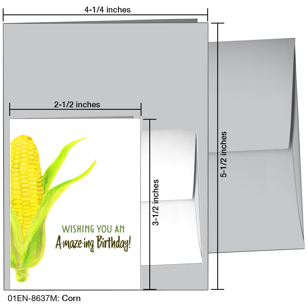 Corn, Greeting Card (8637M)