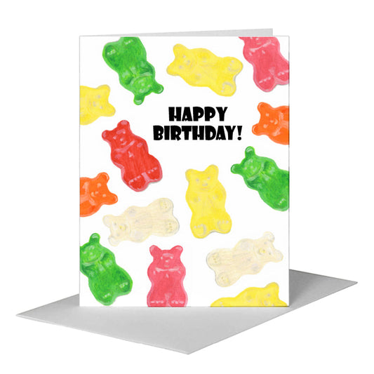 Gummies, Greeting Card (#8639GA) A2 Card Front, www.printedcanvas.com