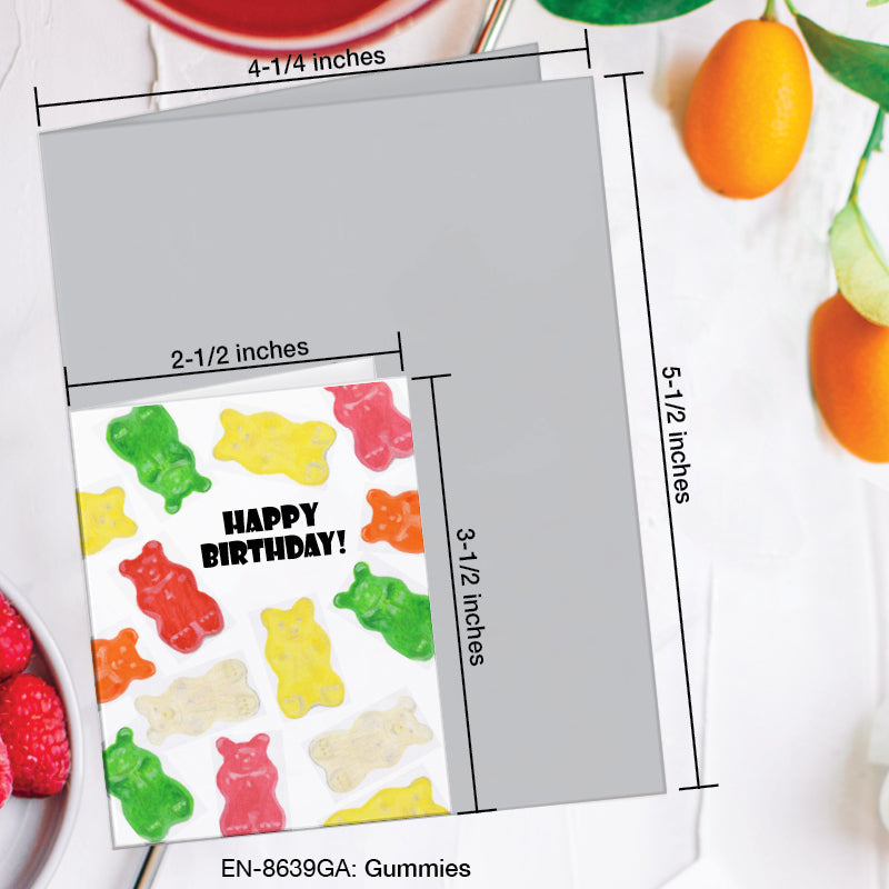 Gummies, Greeting Card (8639GA), Enclosure, www.printedcanvas.com