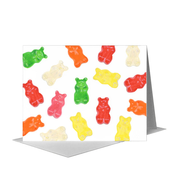 Gummies, Greeting Card (#8639H) A2 Card Front, www.printedcanvas.com