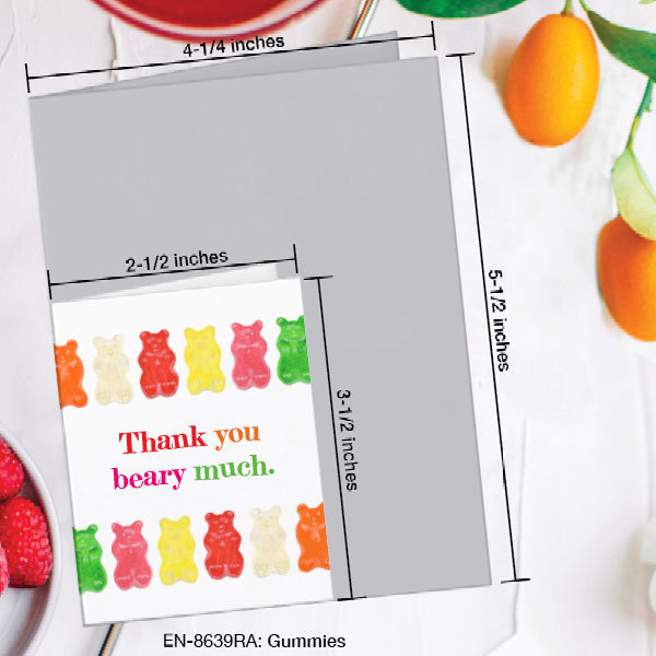 Gummies, Greeting Card (8639RA), Enclosure Card, www.printedcanvas.com