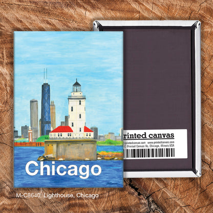 Lighthouse, Chicago, Magnet (8640)