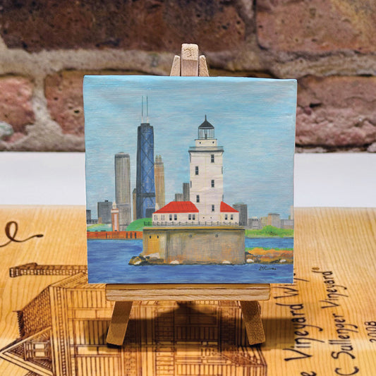 Lighthouse, Chicago, Mini Artwork (MA-8640G)