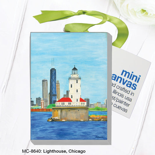 Lighthouse, Chicago, Mini Canvas (MC-8640), Front, printedcanvas.com