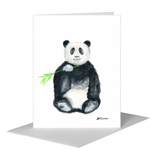 Panda Bear, Greeting Card (#8642A) A2 Card Front, www.printedcanvas.com