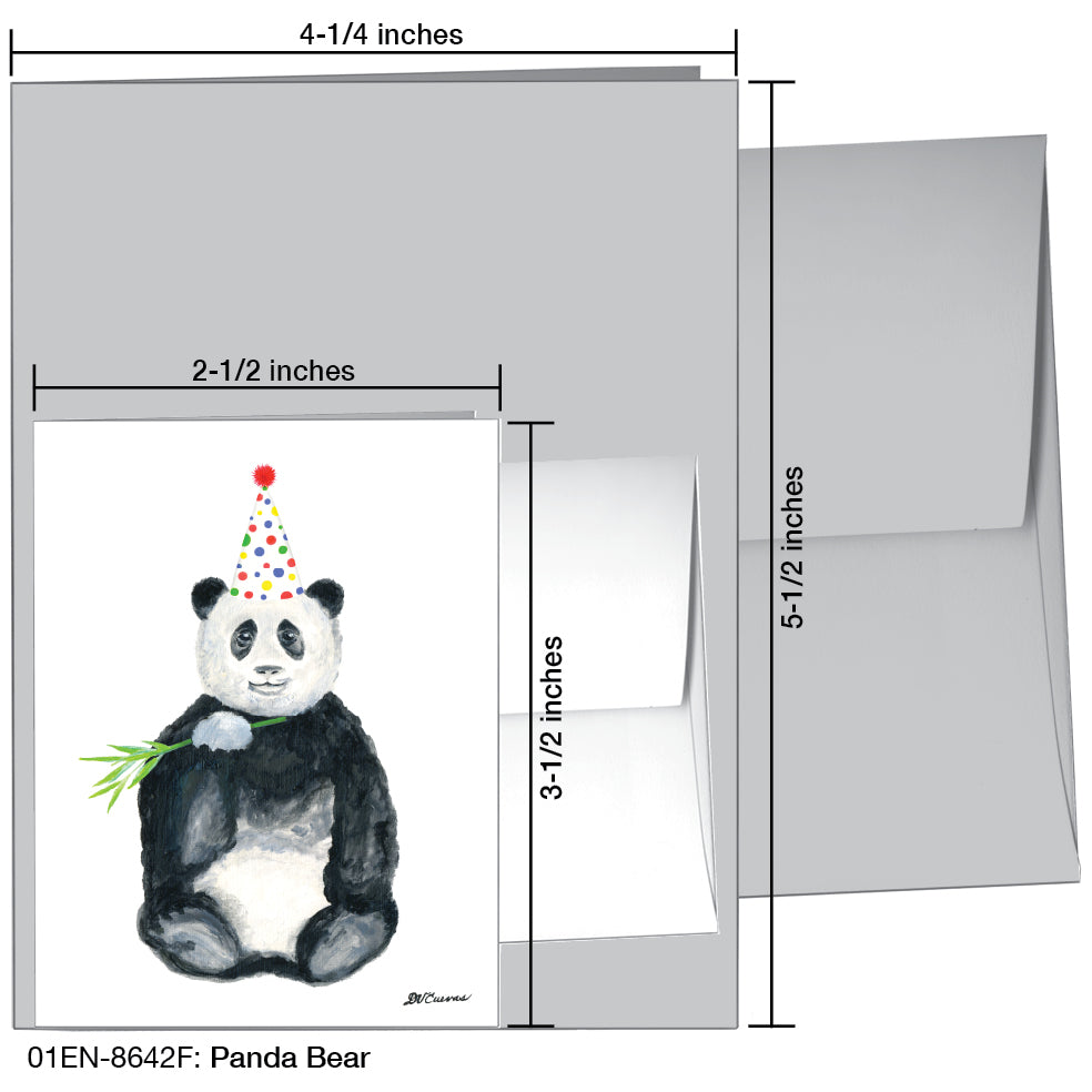 Panda Bear, Greeting Card (8642F)