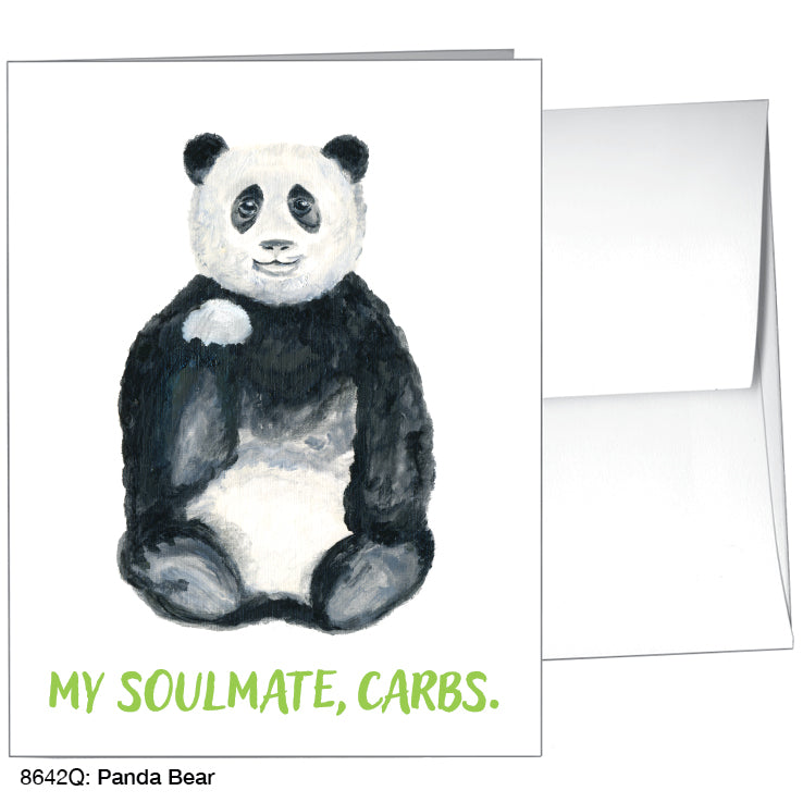 Panda Bear, Greeting Card (#8642Q), A2 Card Front, www.printedcanvas.com