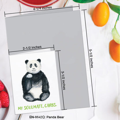 Panda Bear, Greeting Card (#8642Q)
