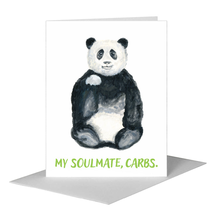 Panda Bear, Greeting Card (#8642Q), A2 Card Front, www.printedcanvas.com
