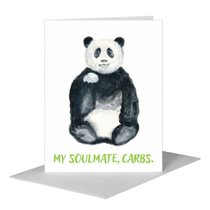 Panda Bear, Greeting Card (#8642Q), A2 Card Front, www.printedcanvas.com