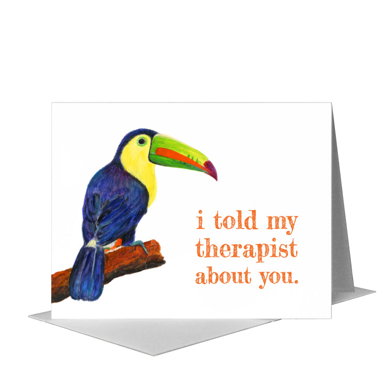 Toucan, Greeting Card (#8643G), A2 Card Front, www.printedcanvas.com
