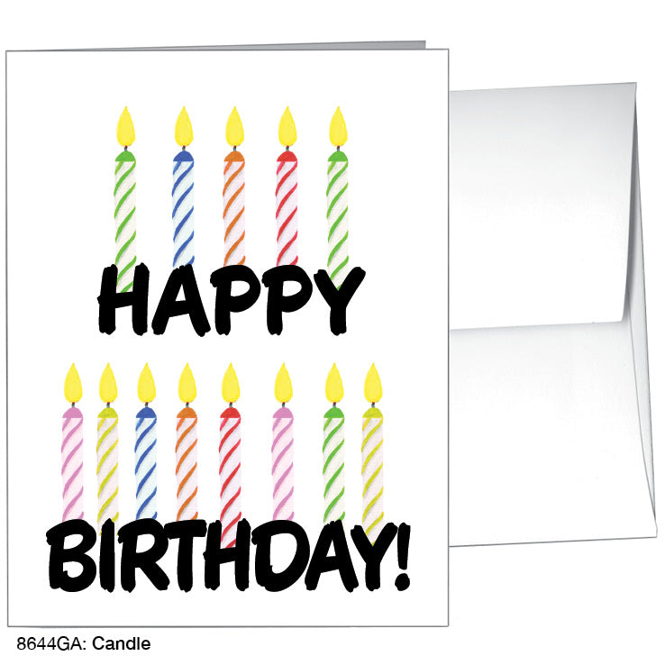Candle, Greeting Card (8644GA), A2 Card Front, www.printedcanvas.com