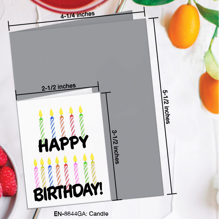 Candle, Greeting Card (8644GA), Enclosure, www.printedcanvas.com