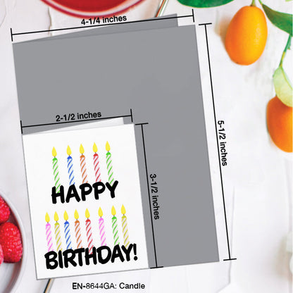 Candle, Greeting Card (8644GA), Enclosure, www.printedcanvas.com