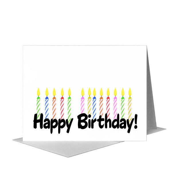 Candle, Greeting Card (#8644GB), A2 Card Front, www.printedcanvas.com