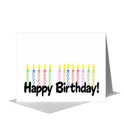 Candle, Greeting Card (#8644GB), A2 Card Front, www.printedcanvas.com
