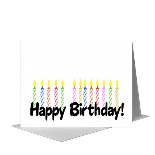 Candle, Greeting Card (#8644GB) A2 Card Front, www.printedcanvas.com