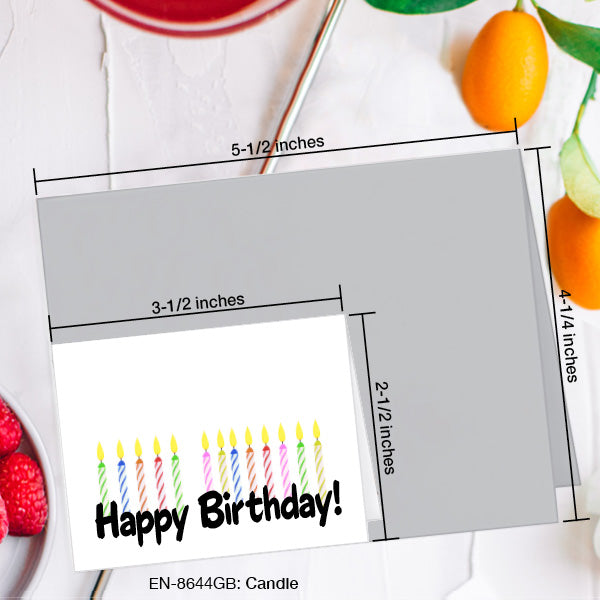 Candle, Greeting Card (8644GB), Enclosure, www.printedcanvas.com