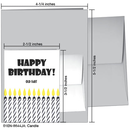 Candle, Greeting Card (8644JA)