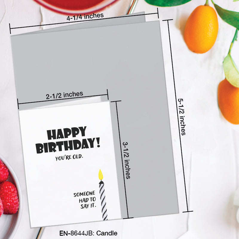 Candle, Greeting Card (8644JB), Enclosure, www.printedcanvas.com