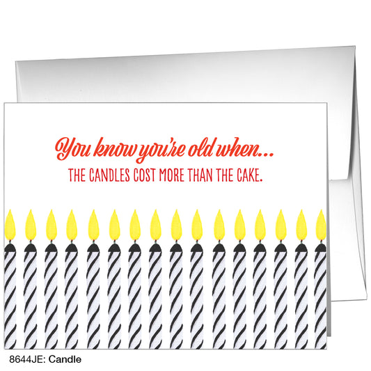 Candle, Greeting Card (8644JE)