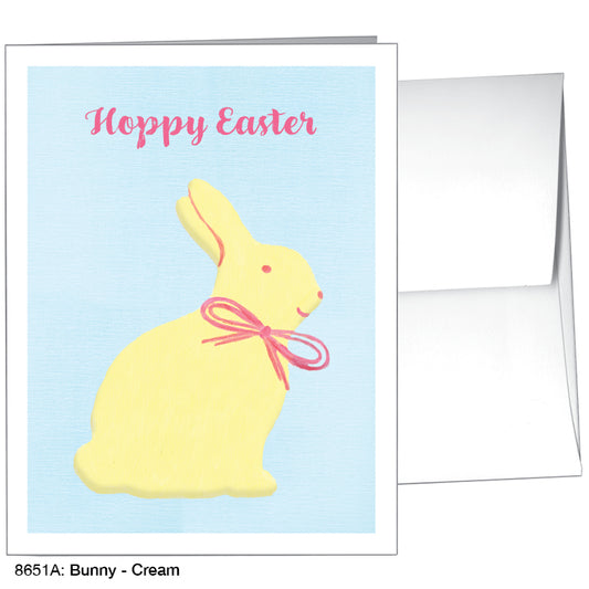 Bunny - Cream, Greeting Card (#8651A), A2 Card Front, www.printedcanvas.com